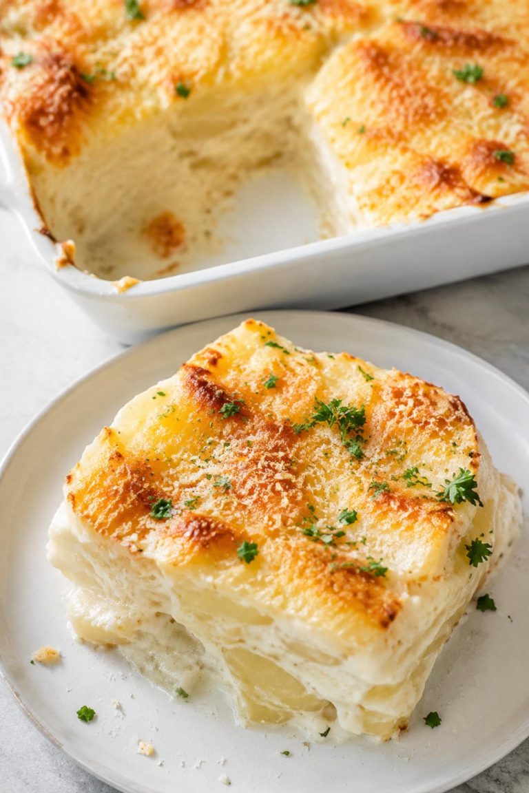 Garlic Parmesan Potato Casserole