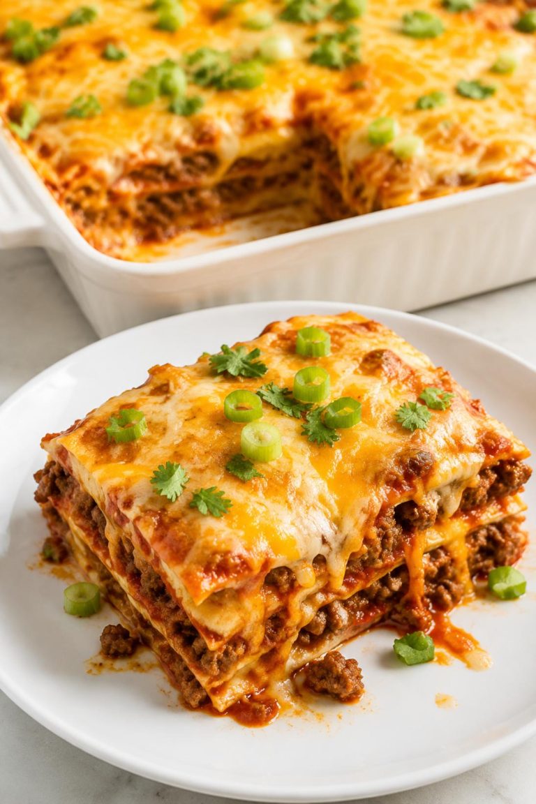 Ground Beef Enchilada Casserole