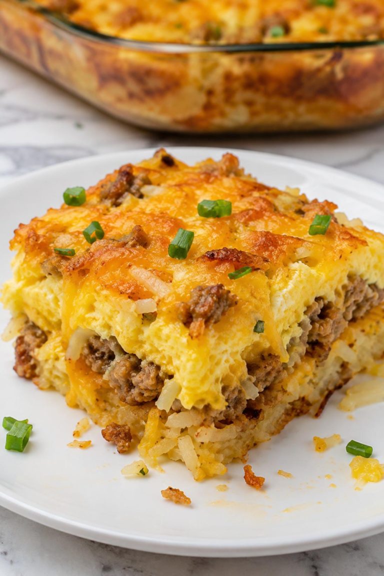 Hash Brown Sausage Egg Brunch Bake