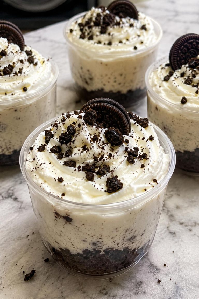 Mini Oreo Cheesecake Dessert Cups