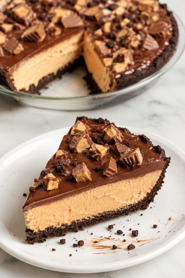 No-Bake Peanut Butter Cup Pie