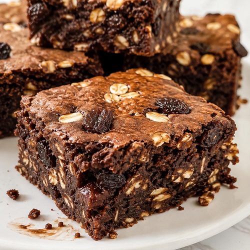 Oatmeal Raisin Brownies
