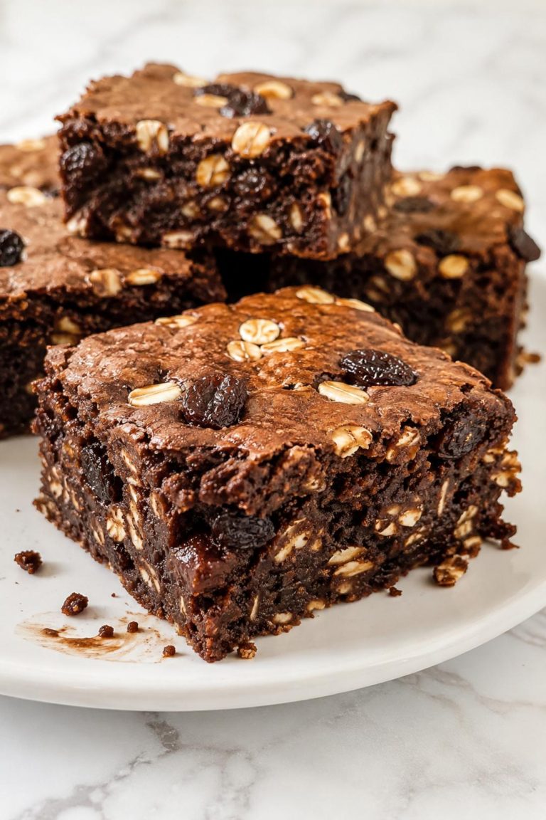 Oatmeal Raisin Brownies