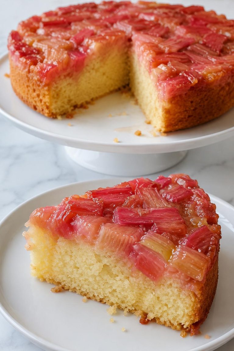 Old-Fashioned Rhubarb Upside-Down Cake