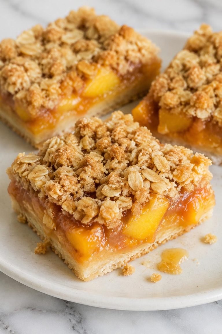 Peach Crisp Bars