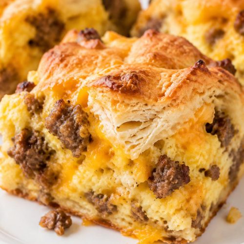 Sausage Biscuit Breakfast Bake