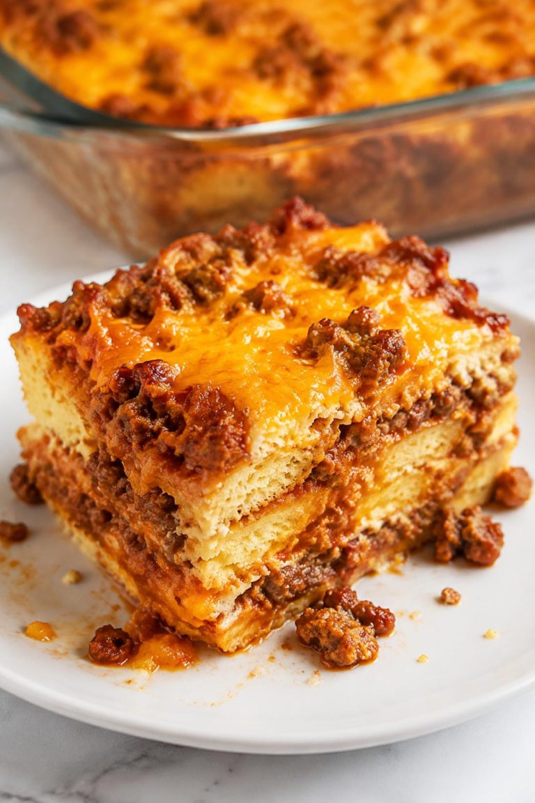 Sloppy Joe Breakfast Casserole