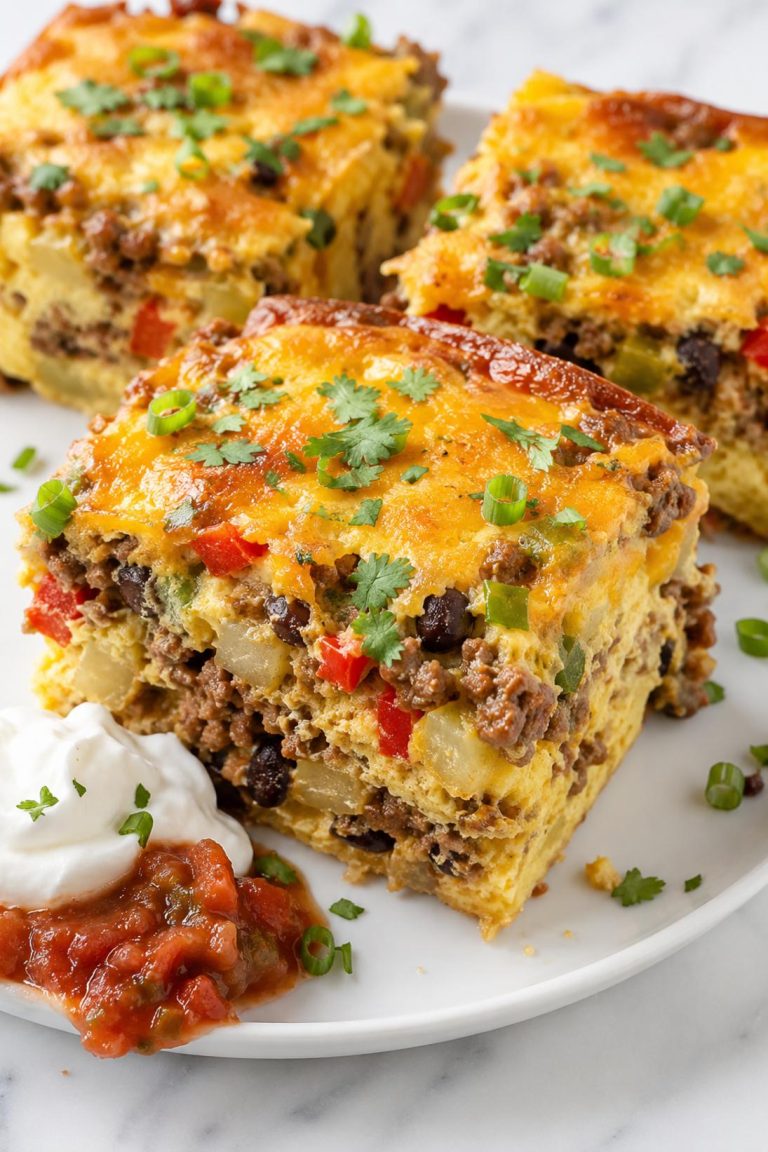 Southwest Beef Breakfast Casserole