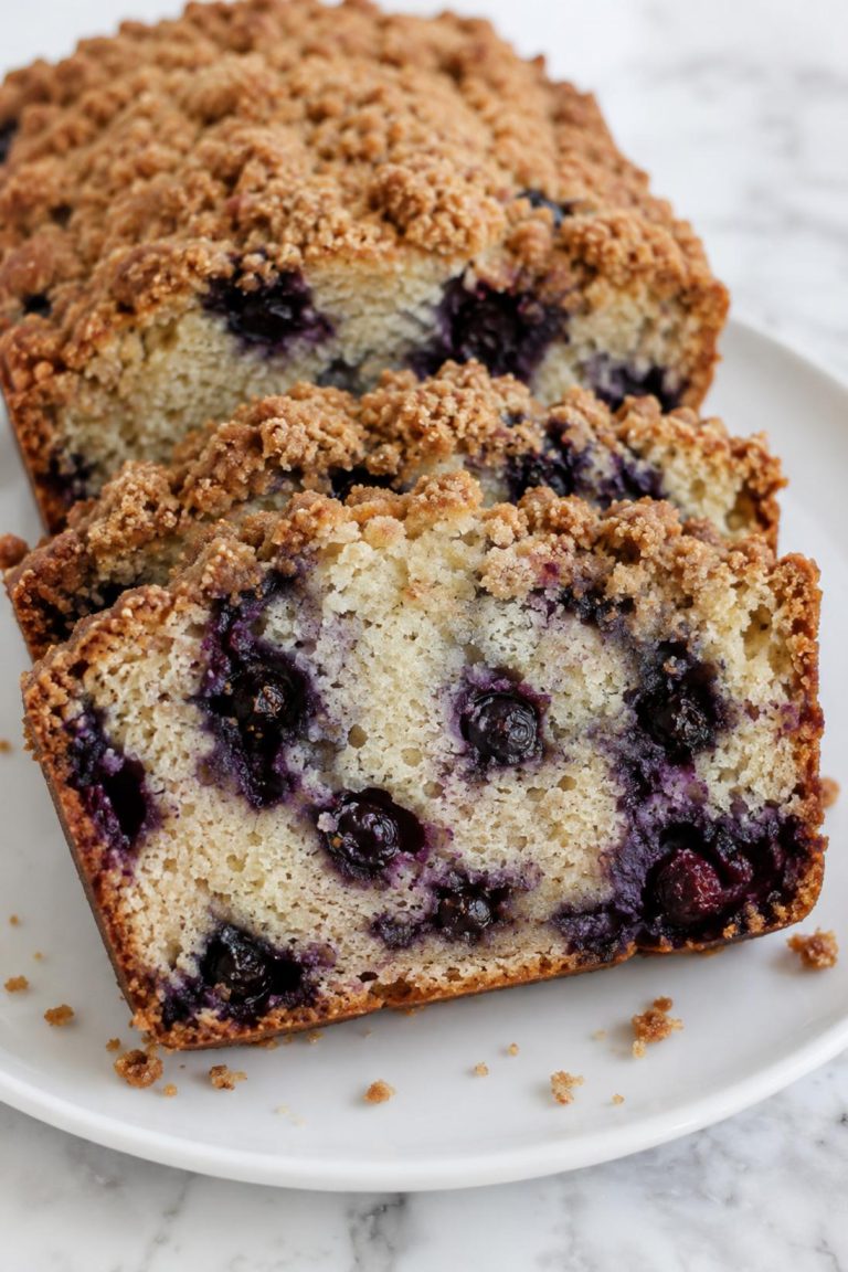 Streusel Blueberry Quick Bread