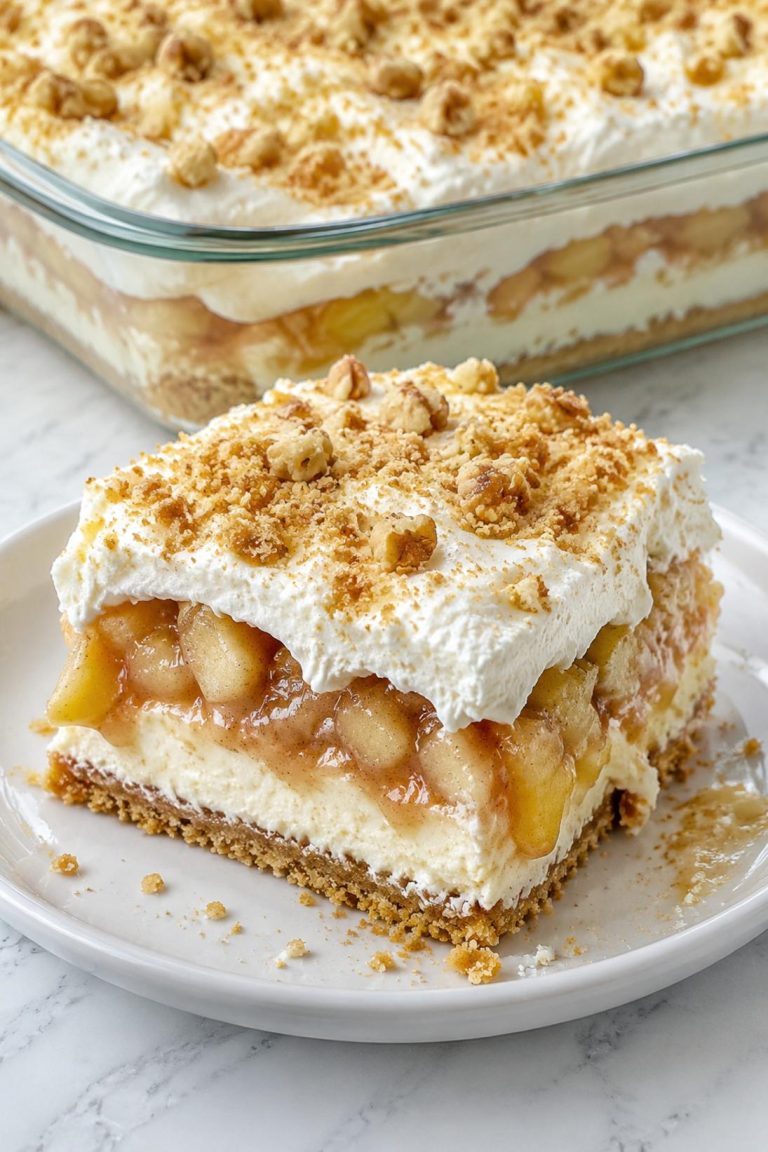 Apple Dessert Lasagna Salad