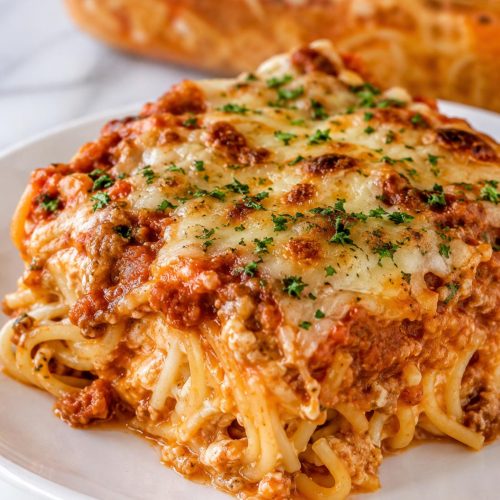 Baked Cream Cheese Spaghetti