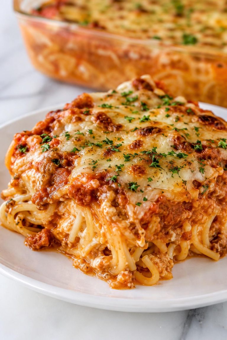 Baked Cream Cheese Spaghetti