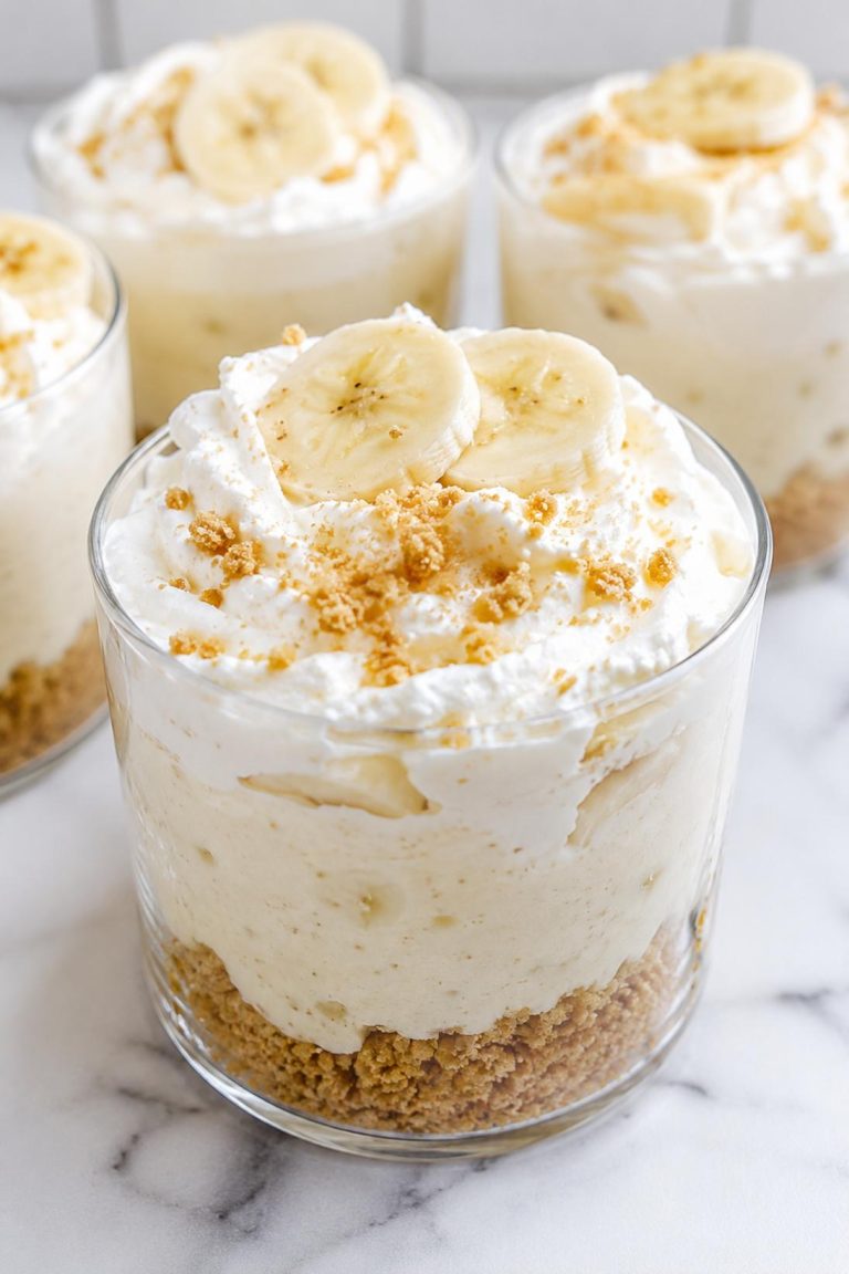 Banana Cream Cheesecake Cups