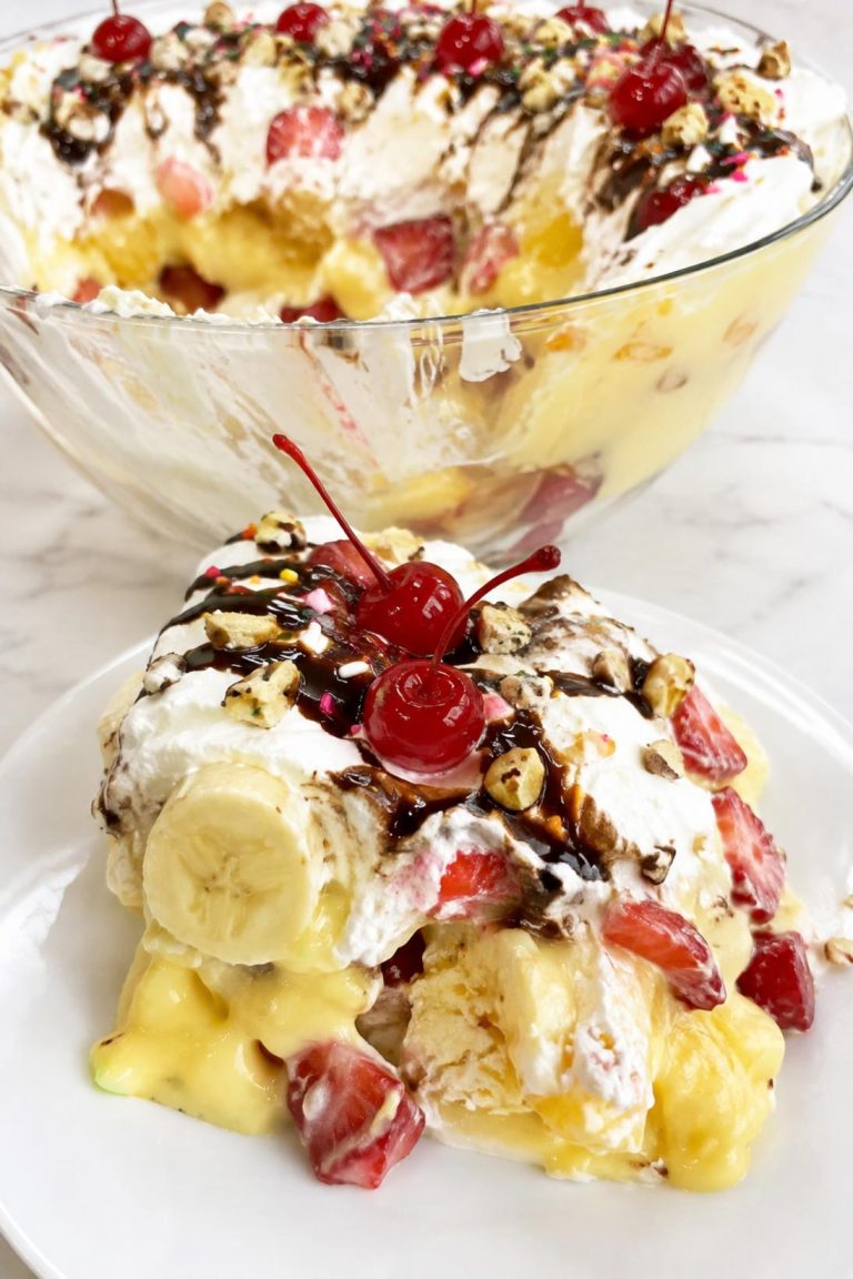 Banana Split Pudding Dessert