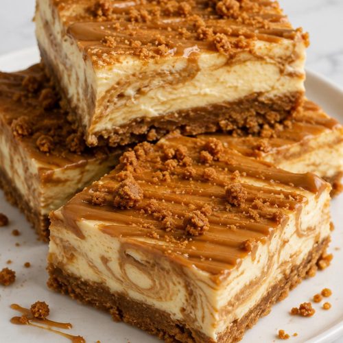 Biscoff Cream Cheesecake Bars