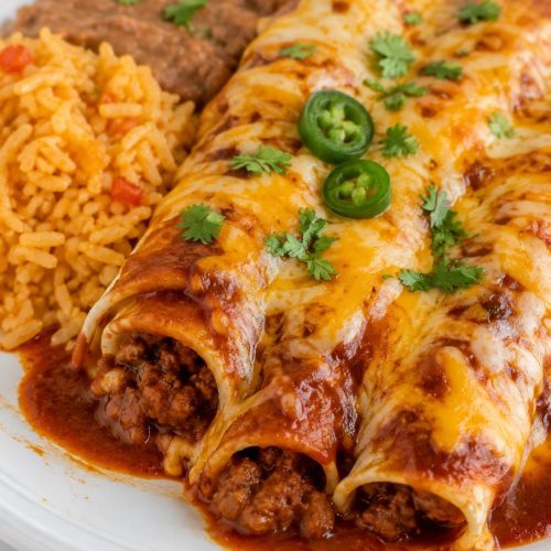 Cheesy Beef Enchilada Dinner