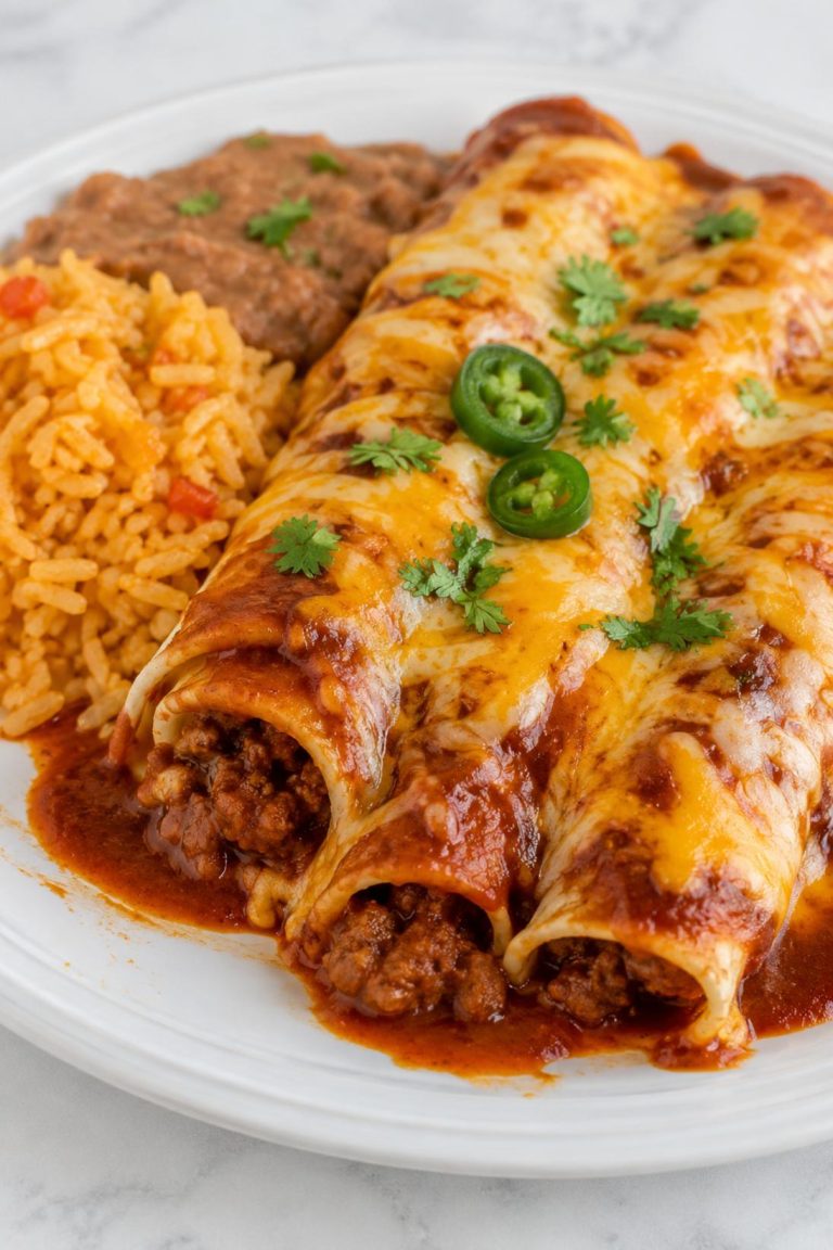 Cheesy Beef Enchilada Dinner