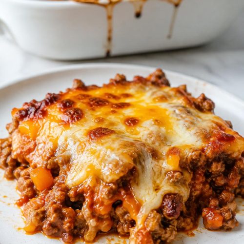 Cheesy Sloppy Joe Bake