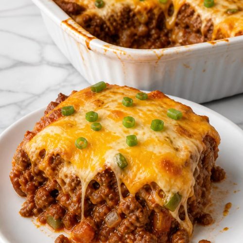 Cheesy Sloppy Joe Casserole