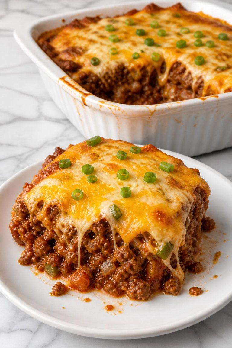 Cheesy Sloppy Joe Casserole