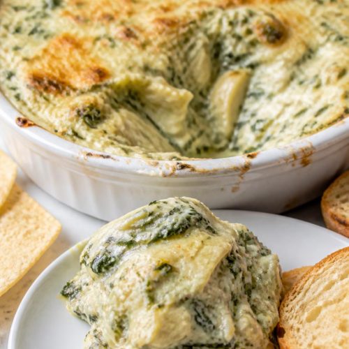 Cheesy Spinach Artichoke Dip