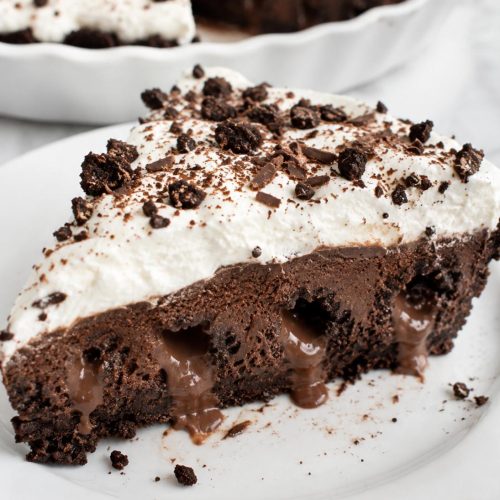 Chocolate Cream Poke Pie