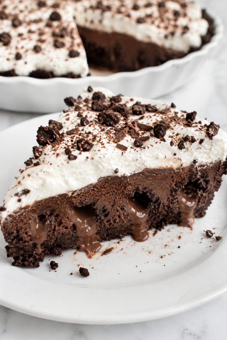 Chocolate Cream Poke Pie