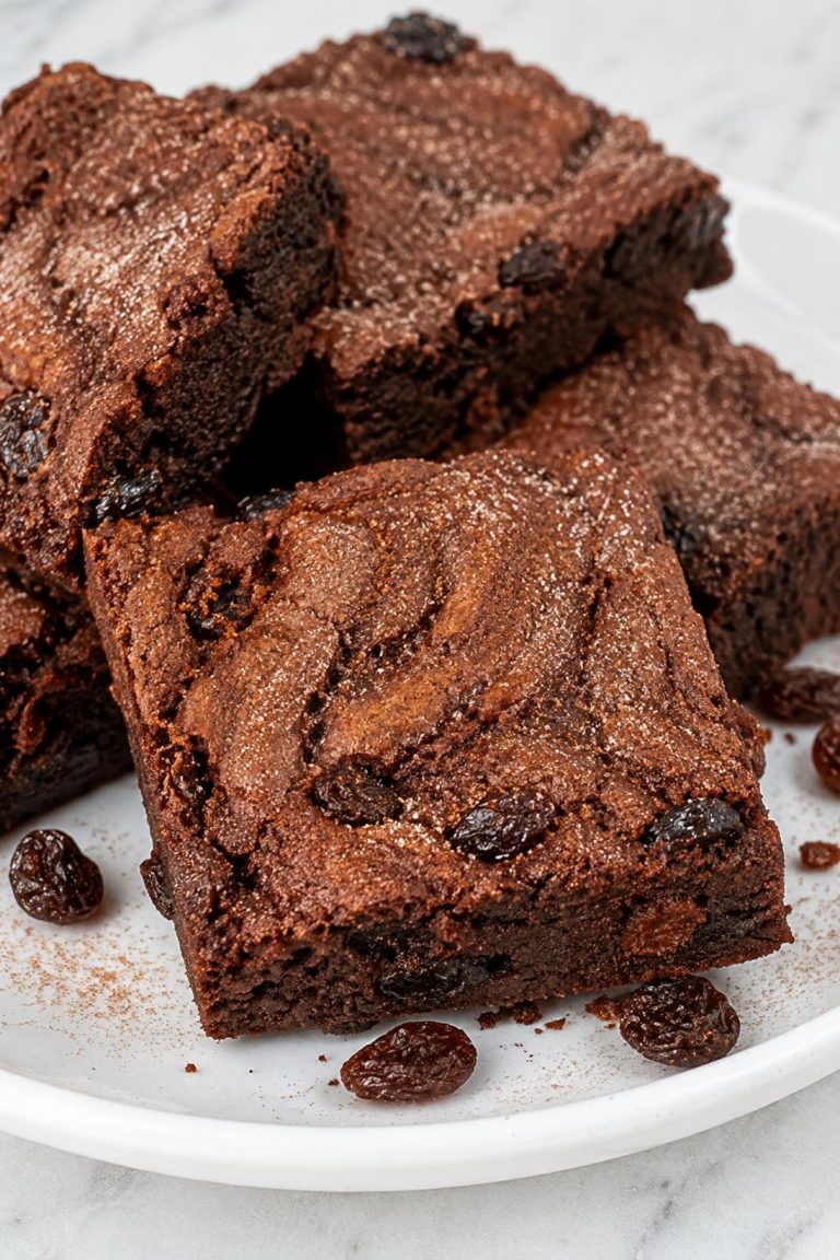 Cinnamon Raisin Brownies