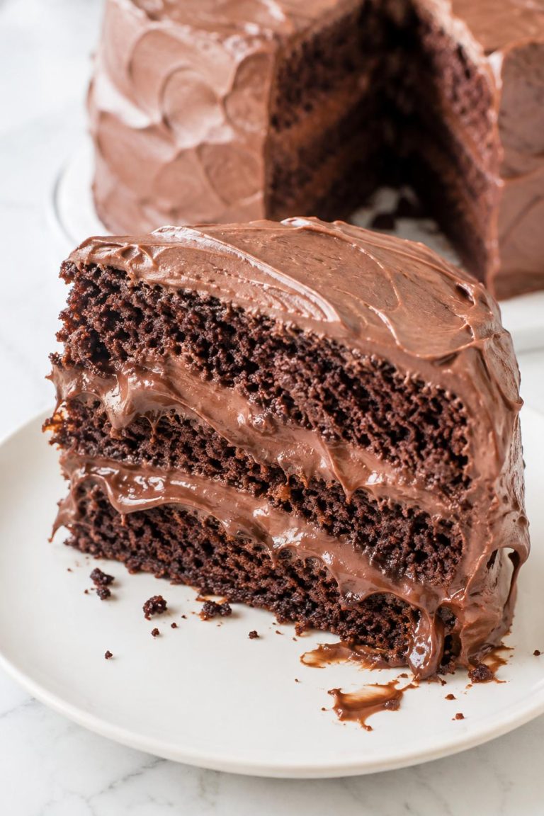 Classic Chocolate Pudding Layer Cake