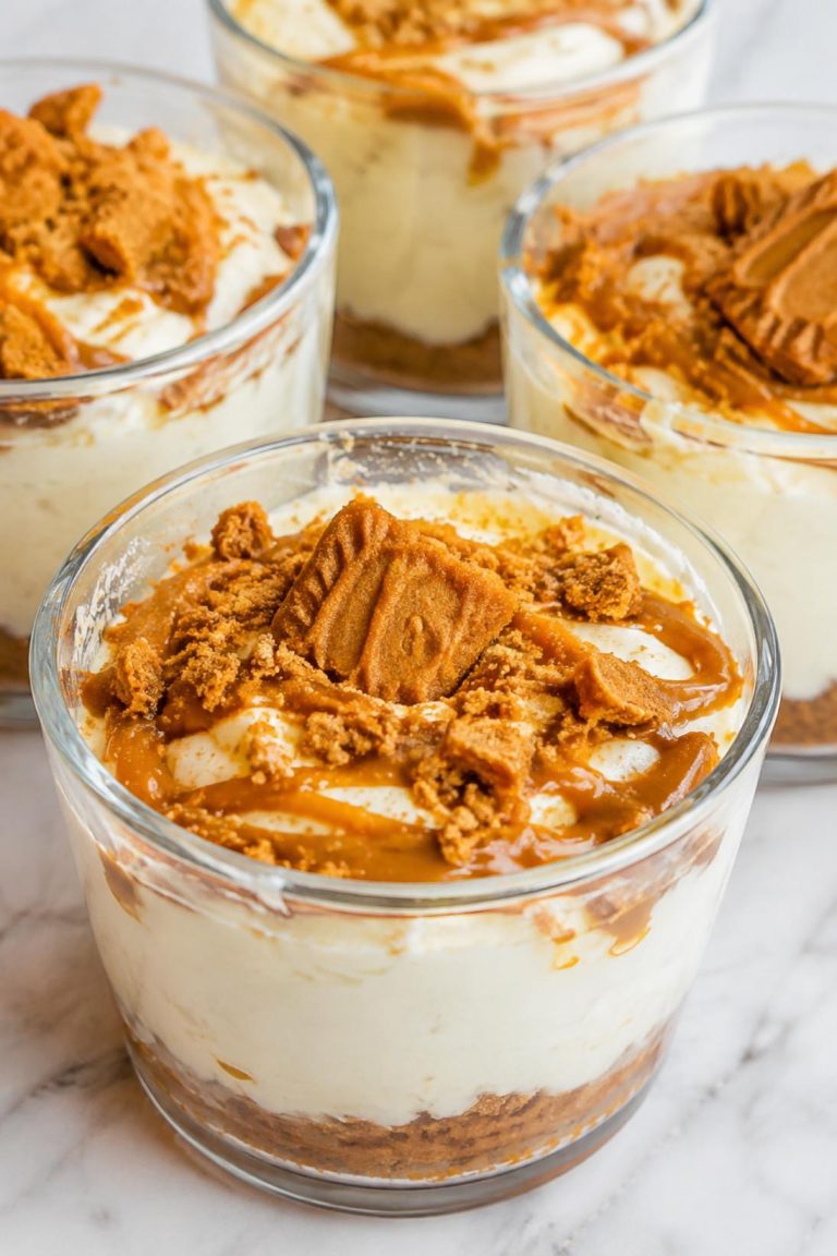 Cookie Butter Cheesecake Cups
