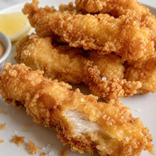 Crispy Tempura Chicken Tenders Strips