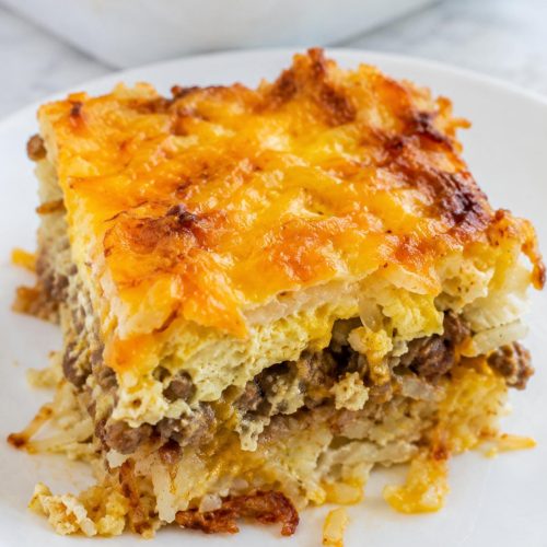 Hash Brown Sausage Egg Breakfast Casserole