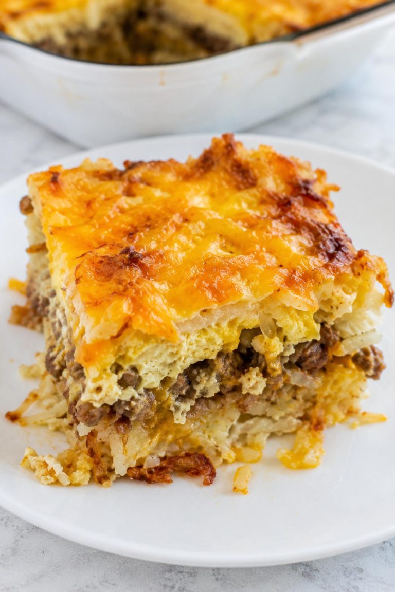 Hash Brown Sausage Egg Breakfast Casserole