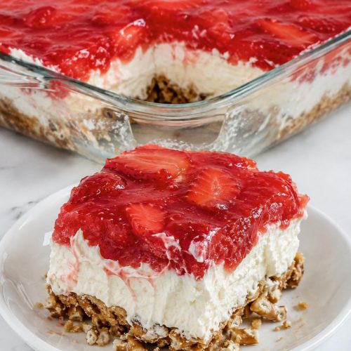 No-Bake Strawberry Pretzel Dessert