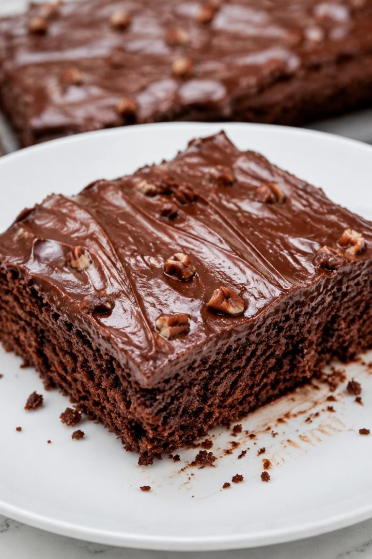 Old-Fashioned Chocolate Texas Cake