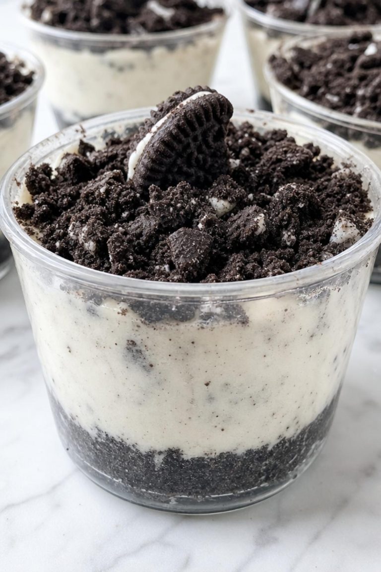Oreo Pudding Cheesecake Cups