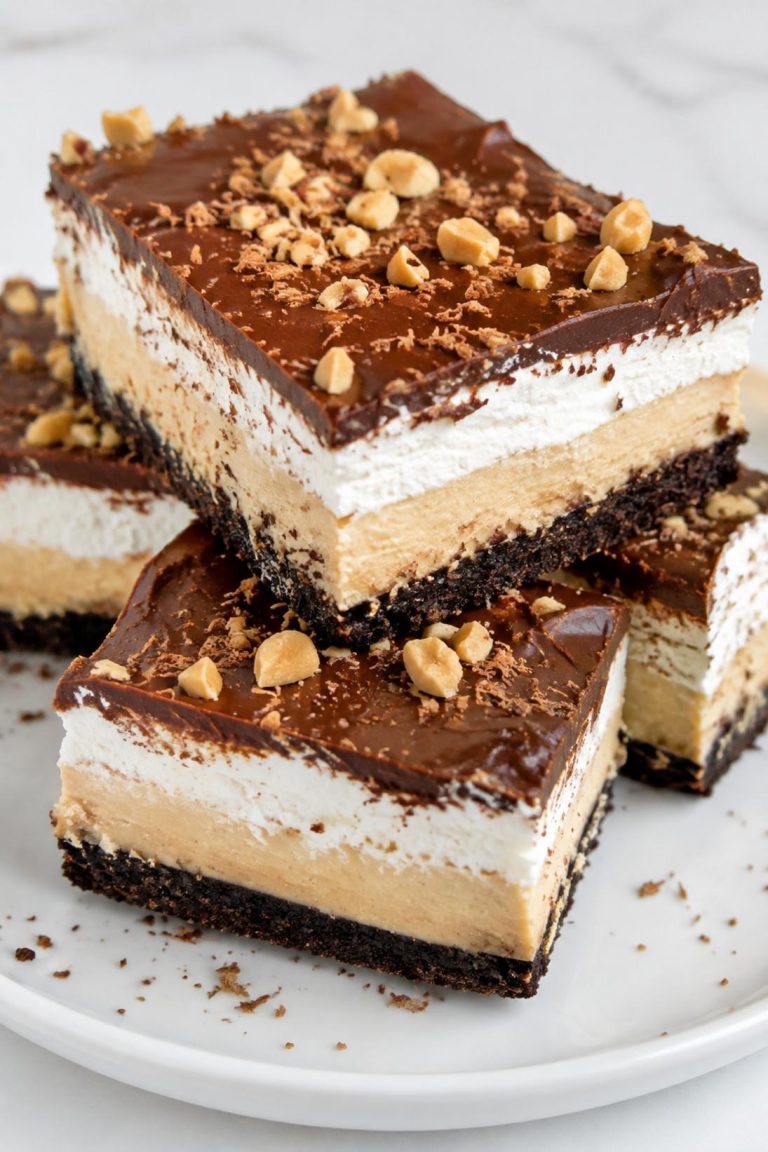 Peanut Butter Lush Cheesecake Bars