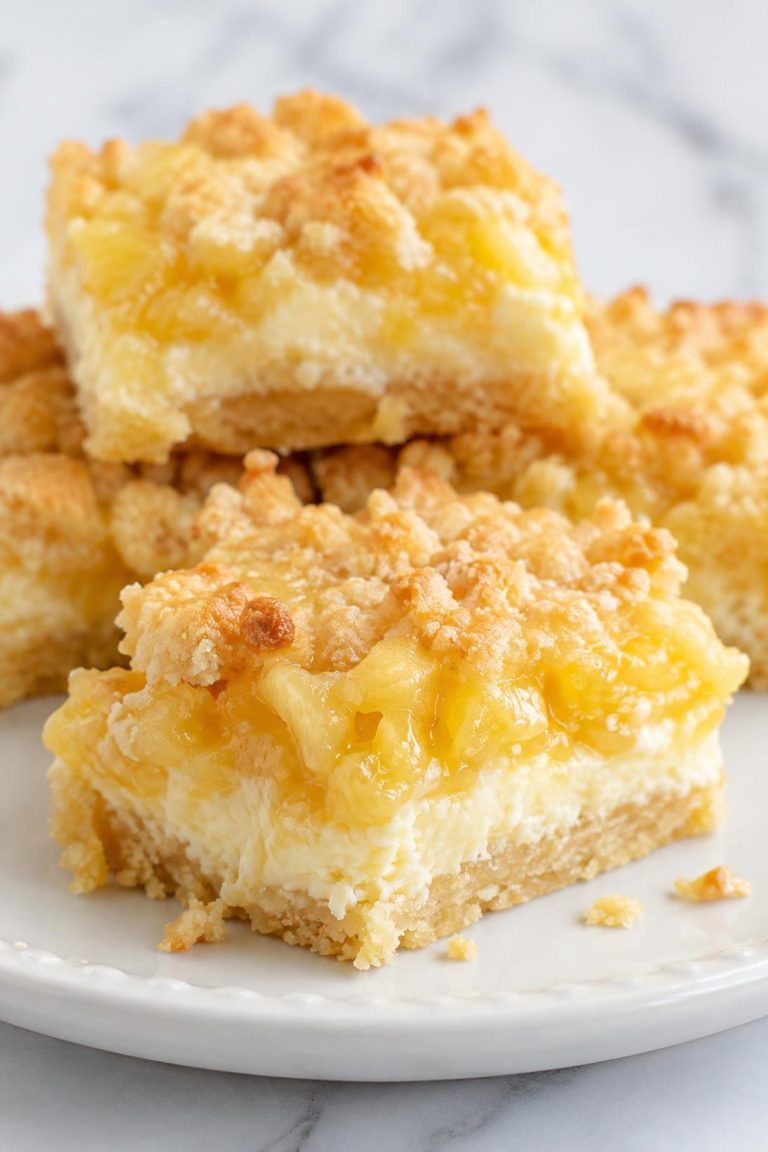 Pineapple Cream Dump Bars