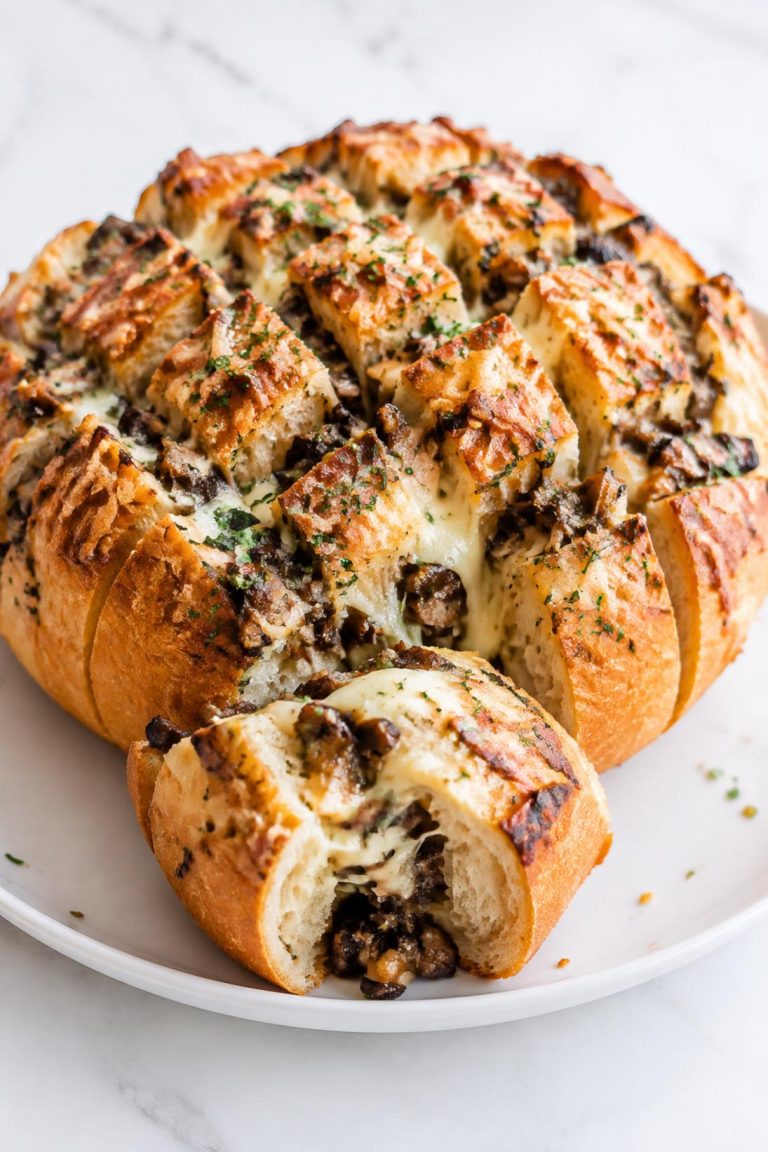 Portobello Appetizer Pull-Apart Bread