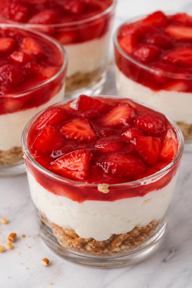 Pretzel Salad Cups