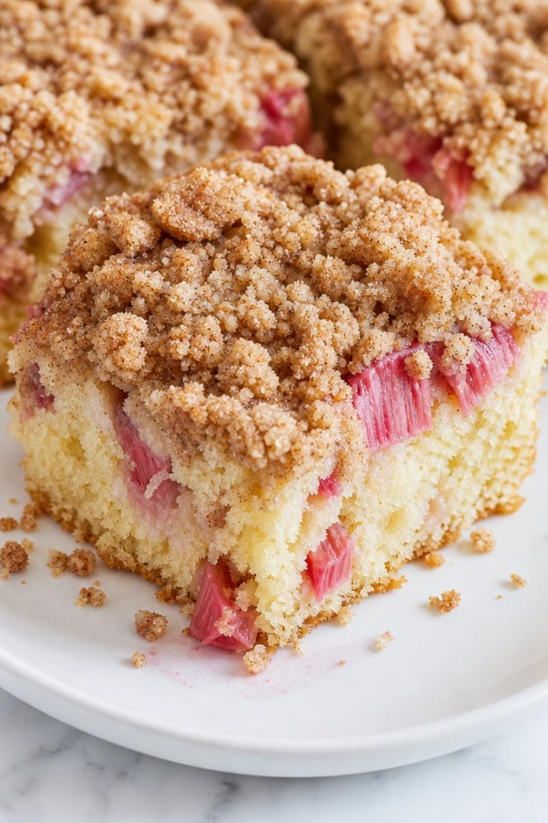 Rhubarb Coffee Cake