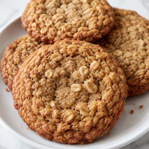 Soft and Chewy Brown Sugar Oatmeal Cookies