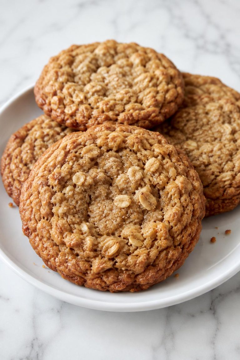 Soft and Chewy Brown Sugar Oatmeal Cookies