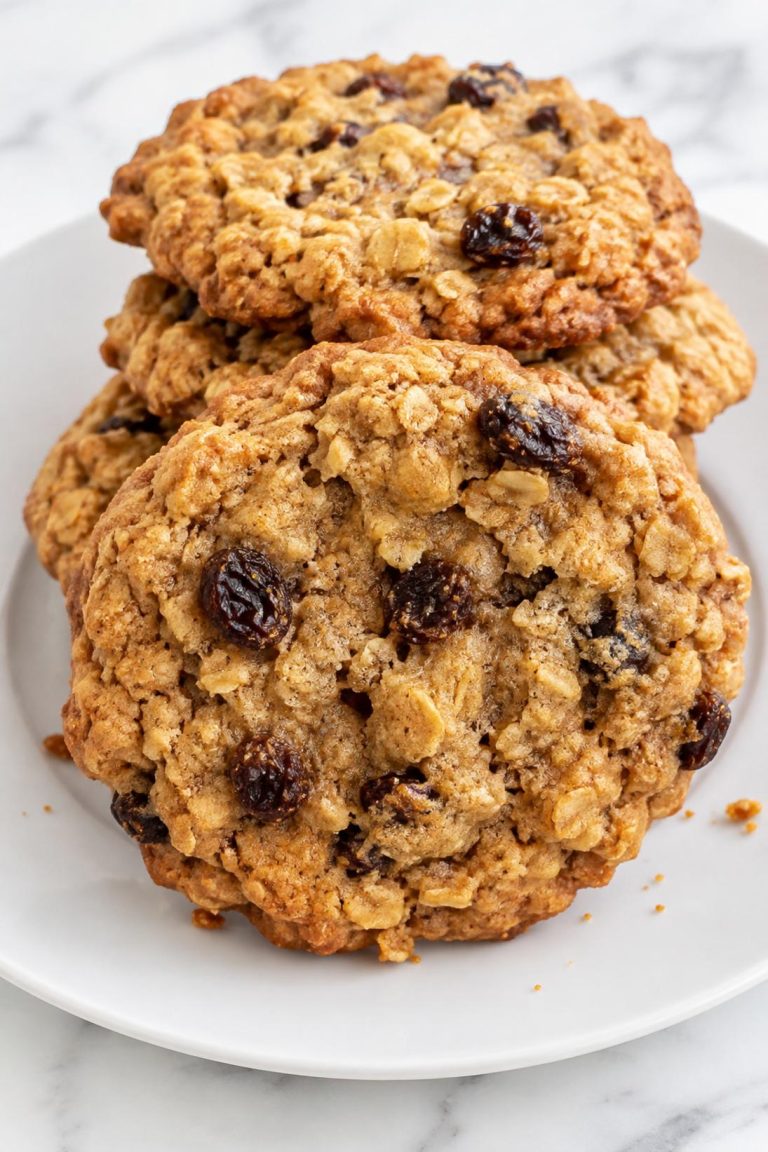 Soft and Chewy Maple Oatmeal Raisin Cookies