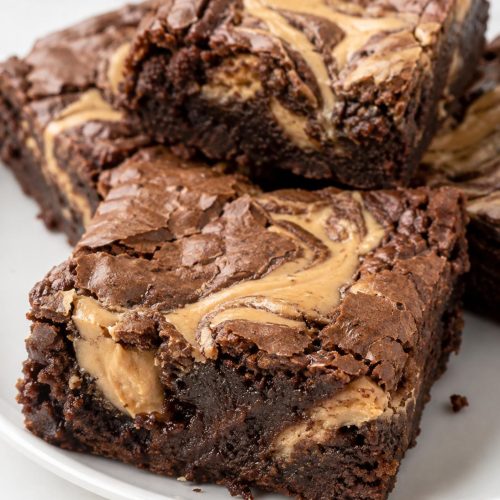 Soft and Chewy Soft Peanut Butter Brownies