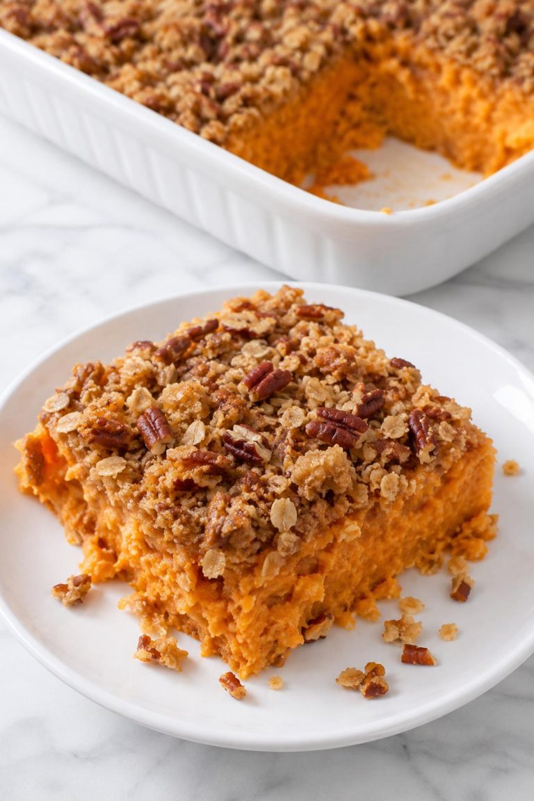 Southern Sweet Potato Crunch Casserole
