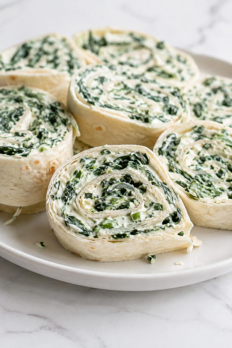 Spinach Dip Pinwheels