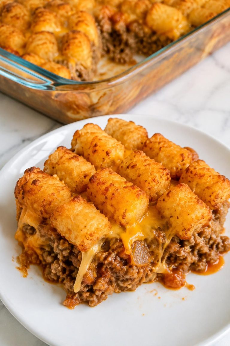 Tater Tot Sloppy Joe Casserole
