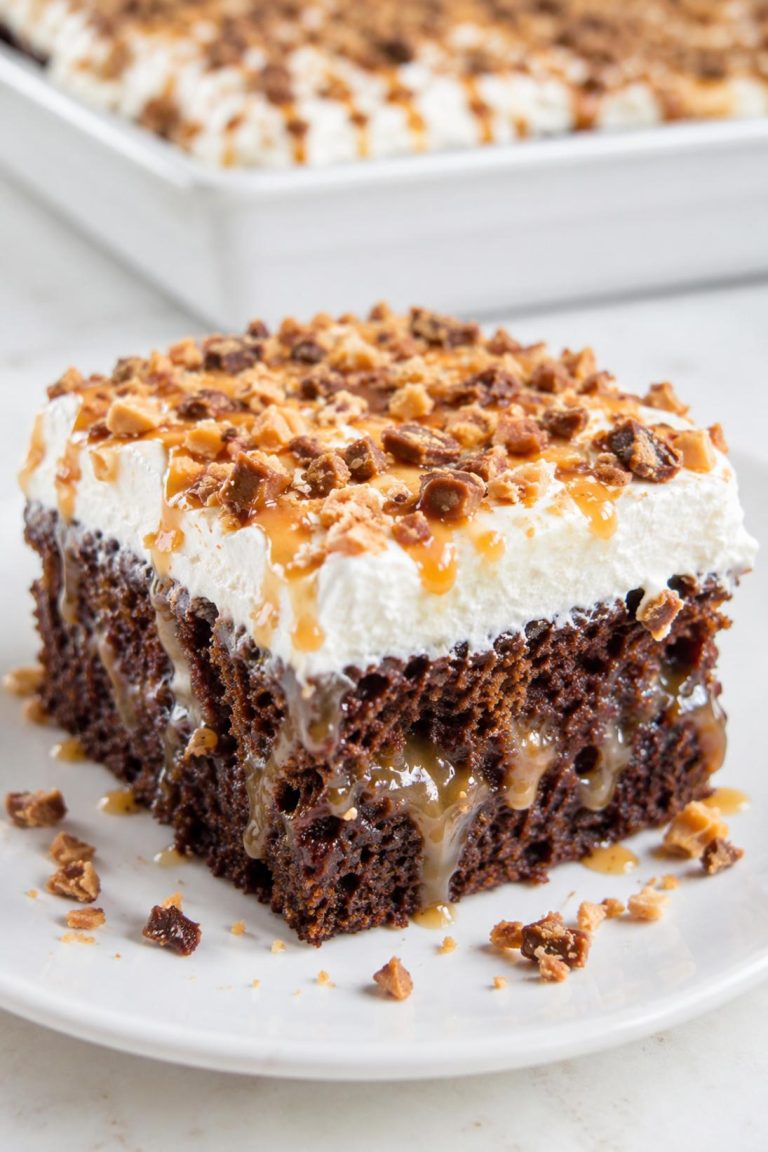 Toffee Poke Dessert