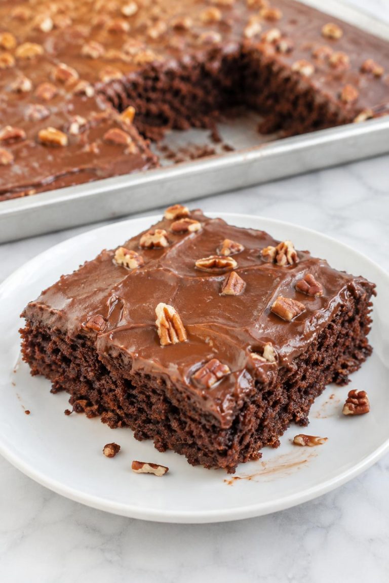 Vintage Chocolate Sheet Cake